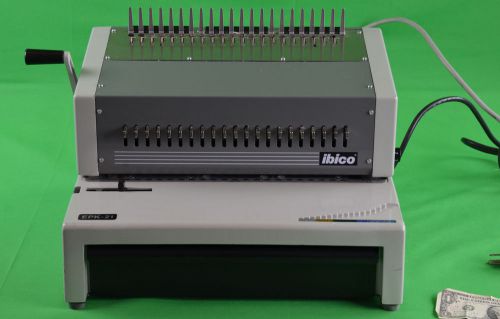 Ibico gbc epk-21 c800-pro comb book binding machine electric punch + foot pedal for sale