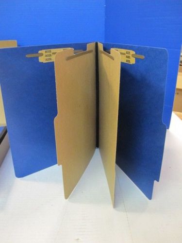 Acco 15663 presstex colorlife 6 section classification folders  box of 10 for sale