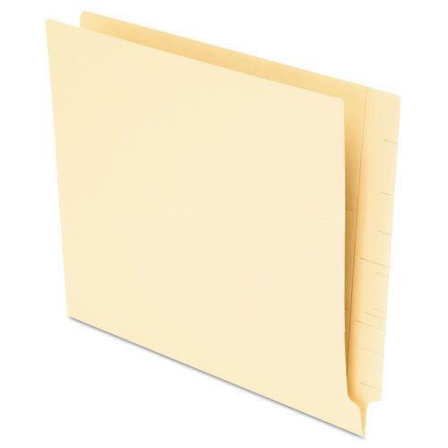 Anti Mold and Mildew End Tab File Folders, Straight Tab, Letter, Manila, 75/Box