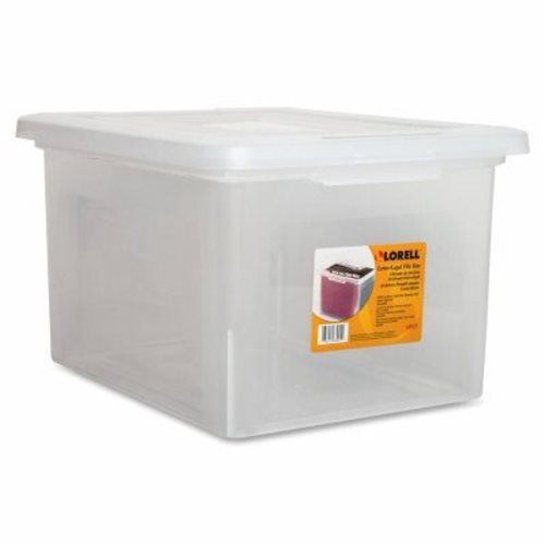 Lorell File Box, Legal/Letter, Stackable, 14-1/4&#034;x18&#034;x11&#034;, Clear (LLR68925)
