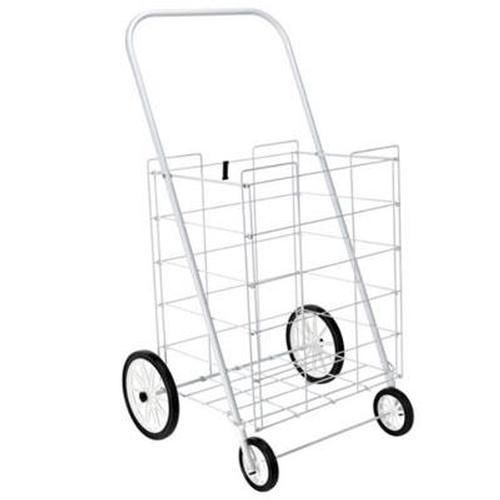 4 Wheel Large Tote Cart White 4671002