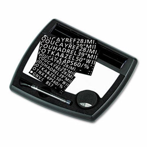 Tack &amp; Write Nameplate, Dry-Erase, 10 1/2 x 9,  Black Frame (QRT25035)