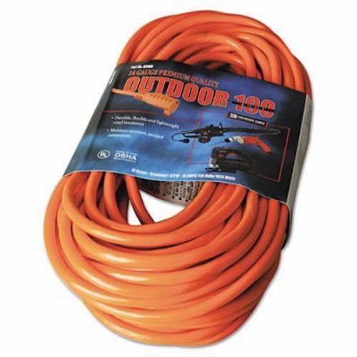 Cci Vinyl Outdoor Extension Cord, 100 Ft, 13 Amp, Red (COC02409)