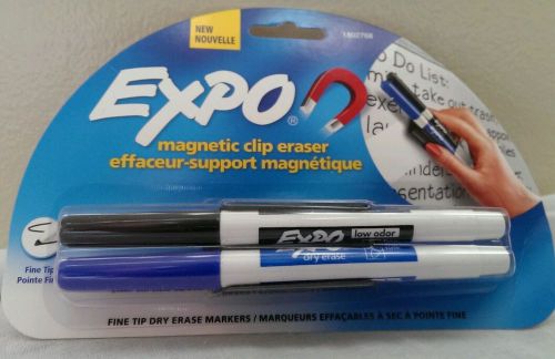 Magnetic whiteboard marker holder, with 2 markers, set for sale