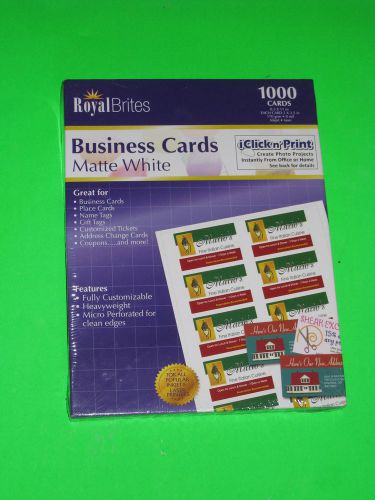 1000 Blank Business Cards Heavy Duty Name Tags Place Cards