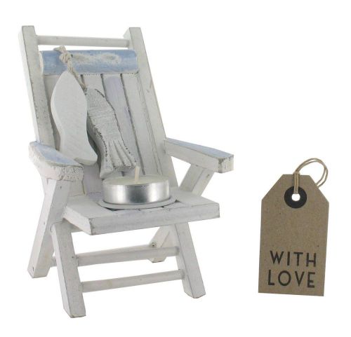 Deck Chair Tealight Holder - Includes Gift Tag