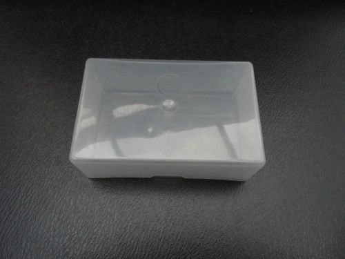 Brand New Clear Plastic Business Card Holder Box. Free Uk P&amp;P