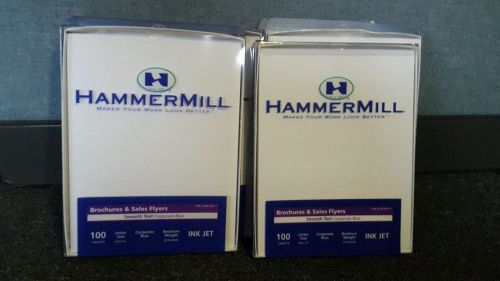 New hammermill  brochures  &amp; sales flyers corporate  blue 100 sheets