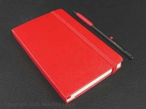 Moleskine Pocket Red Plain Notebook Journal Hard Cover 3&#034; x 5&#034;