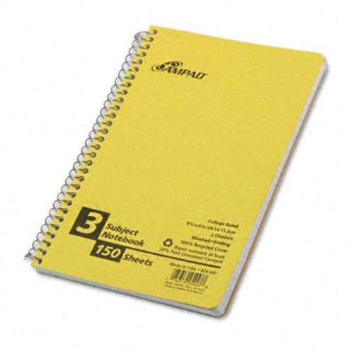 AMPAD/DIV. OF AMERCN PD&amp;PPR 25447 Small Size Notebook, College/medium Rule, 6 X