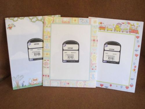 3 Masterpiece Studios Letterhead Stationary Pads Kids Invitations Announcements