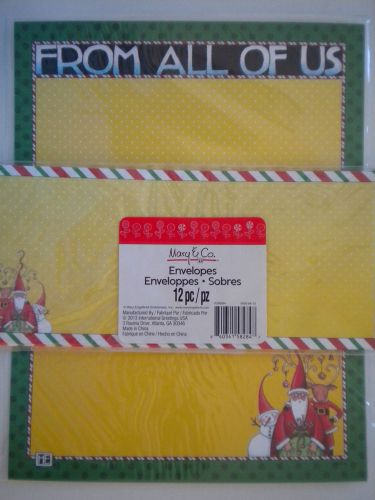*NEW* ~ Mary Engelbreit ~ 12 Christmas Computer Stationery Sheets &amp; Envelopes