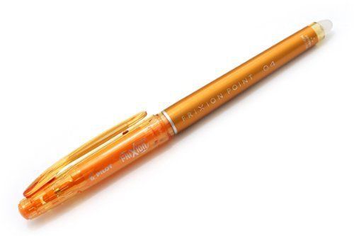 Pilot frixion point 04 gel ink pen - 0.4 mm - apricot orange for sale
