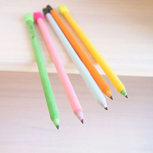 Dodo eco-friendly leaves pencil 5pcs all black tree-free soy ink mineral paper for sale