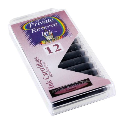 Private Reserve Ink Short International Ink Cartridges, Pack of 12 - Claret