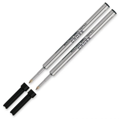 New Cross Selectip Rollerball Gel Pen Ink Refills, Black, 2/Pack, CRO85232