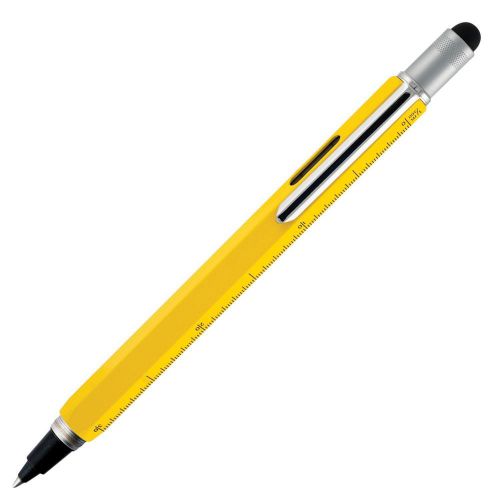 Monteverde One Touch 9-in-1 Stylus Tool Contractor Inkball Pen, Yellow (MV35222)