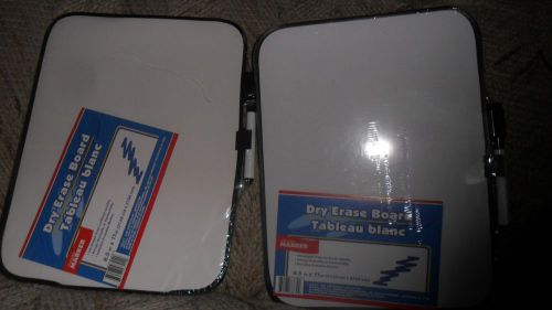 lot of 2 8.5x11 in Small Dry Erase Board with marker - New In Package c5