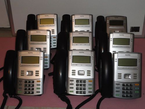 LOT OF 9 NORTEL 1120E NTYS03 IP PHONE VOIP BUSINESS SYSTEM