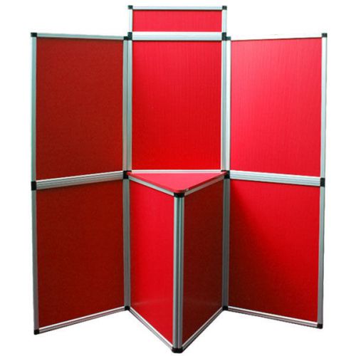Red folding display wall panel exhibition wall stand for sale
