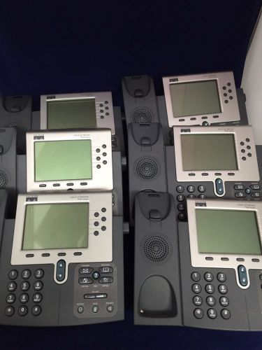 LOT OF 6 CISCO CP-7960G IP PHONES 14-DAY WARRANTY