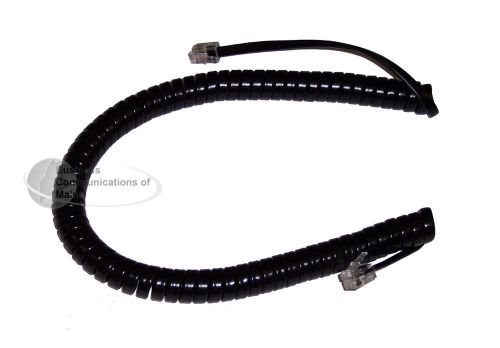 Lot 10 Comdial DX-80 Coil Curly Cord 9&#039; foot Black *New* DX 80