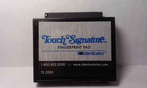 Identicator TS-2000 Touch Signature Inkless Fingerprint Pad FREE SHIPPING!!