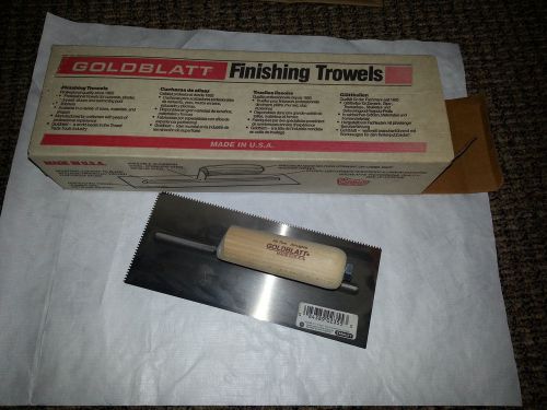 Goldblatt Finishing trowel, notched - new in box #02 355