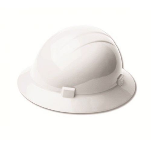Erb 19341 americana heat full brim 4 pt hard hat with slide lock white pin lock for sale