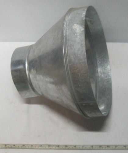 26 Gauge Galvanized Steel 12&#034; x 6&#039; Round Duct Reducer  Adapter