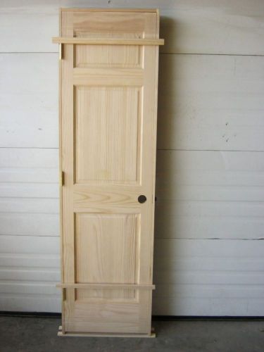 3 Panel Raised Interior Solid Pine Door Unfinished 22&#034; W x 80&#034; H x 1-1/4&#034; D