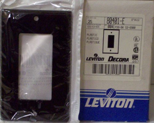 110 Leviton Decora Wallplates 80401-E