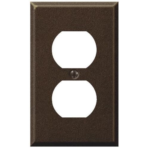 Textured bronze steel outlet wall plate-1dup out txbrz wallplate for sale
