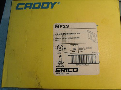 Erico caddy mp2s 2-gang mounting bracket for low voltage 10pcs. nib for sale