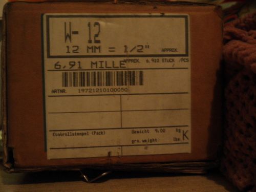W-12 1/2&#034; Corrugated Fasteners by BeA 6910 pc. box New