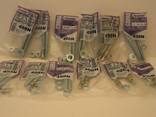 24x cobra parawedge 3/8&#034; x 3-3/4&#034; concrete anchors (12 packs of 2 each) 498n for sale