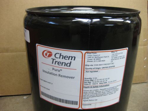 Chem trend pura insulation remover 5 gallon can spray foam rig mask gun mac...