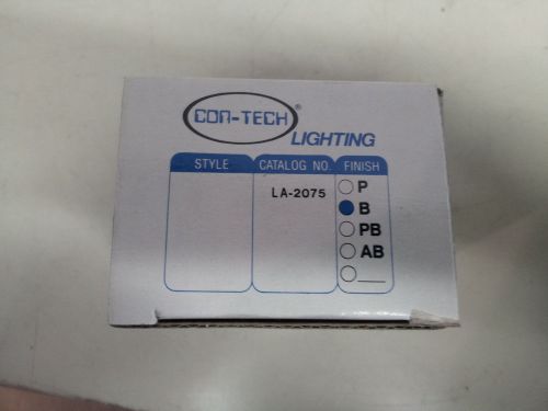 Con-tech lighting la2075b new in box black track 75w transformer #a39 for sale