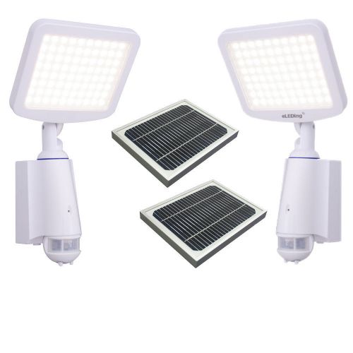 Eleding pure digital solar powered 80 led security flood lights -2 pack for sale