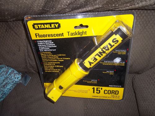 Stanley fluorescent tasklight light yellow 13 watt-15 foot cord heavy duty new for sale