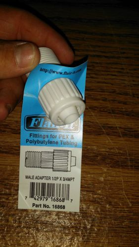 4(four) nib male adpt 1/2 p x 3/4 mpt flair it fitting part # 16868 for sale