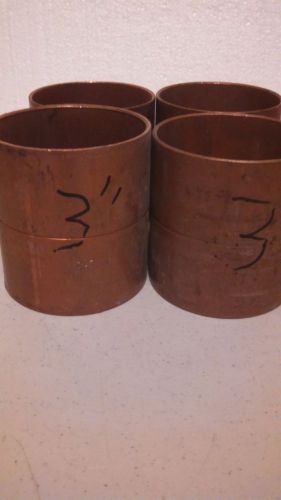 4) 3&#034; SWT COUPLINGS PRESSURE COPPER FITTINGS