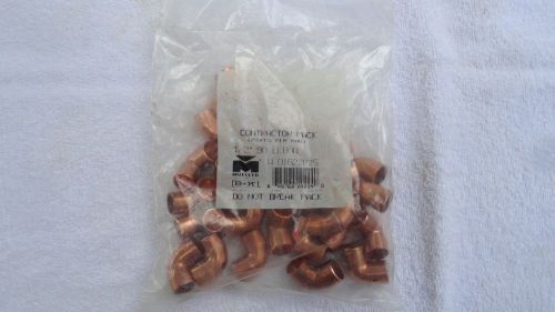 Contractor 25 Pack 1/2 Inch 90 Copper Elbows NIP