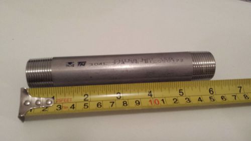 3/4 Pipe Size x 6&#034; Length Standard-Wall 304/304L Stainless Steel Pipe Nipp