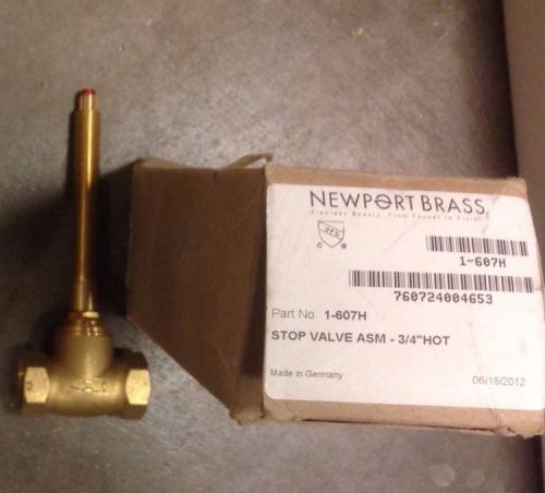 Newport Brass 1-607H 3/4-Inch Hot Stop Valve