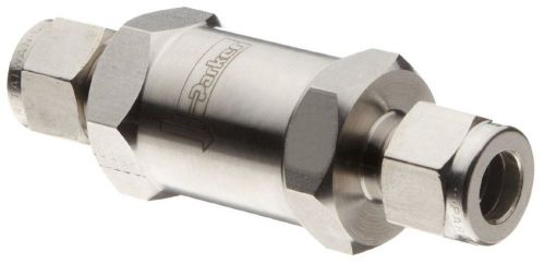 Parker C Series Stainless Steel 316 Check Valve, 5 psi Cracking Pressure, 3/8...