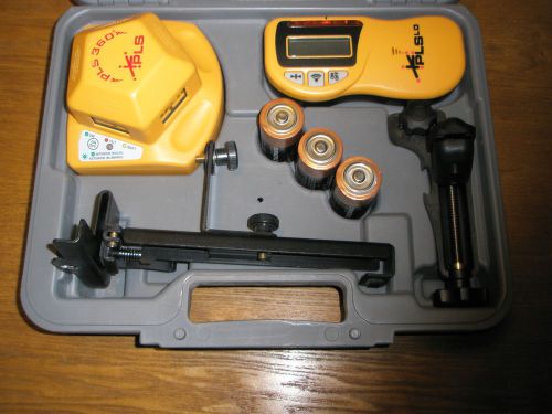 PLS LD 360 Automatic Laser Level complete in case w receiver and brackets