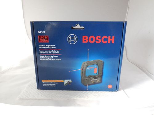 NEW IN BOX BOSCH GPL3  3-POINT SELF-LEVELING LASER