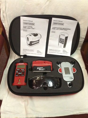 CRAFTSMAN 4-IN-1 LASER TRAC LEVEL LASER GUIDED MEASURING TOOL COMBO KIT 948255