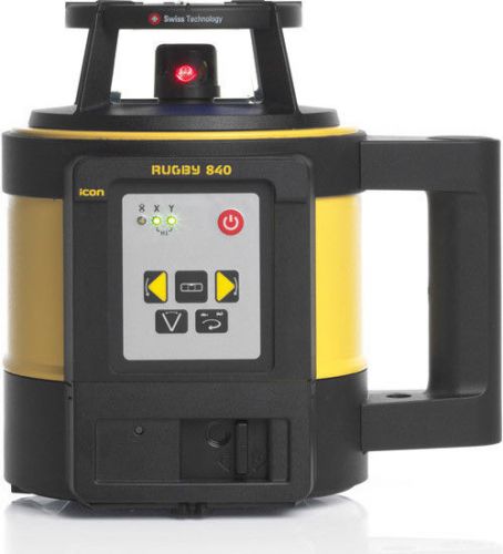 Leica rugby 840 rotating laser w/alkaline battery for surveying and construction for sale